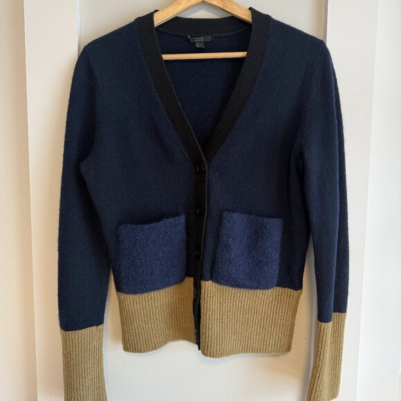 COS colour block cardigan - Picture 2 of 4